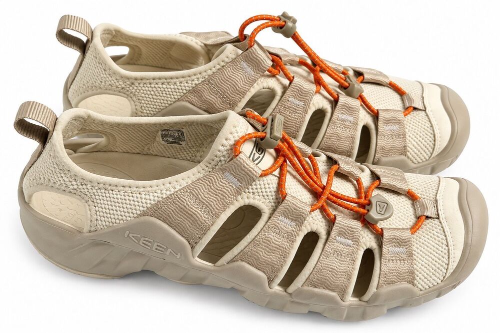 KEEN Hyperport H2 Women’s Size 10 Beige Orange Closed Toe Hiking Water Sandals